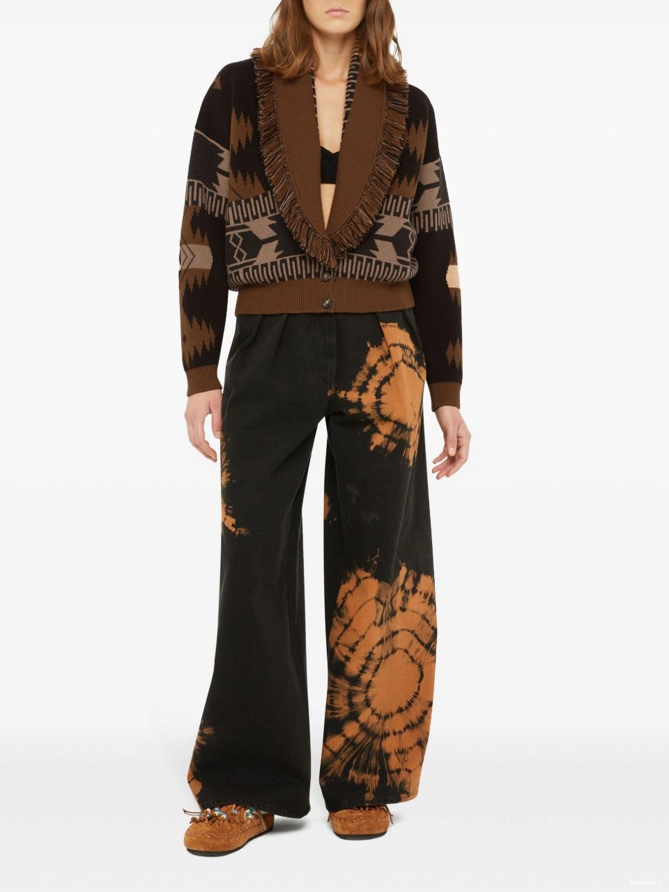 Cheap patterned-jacquard cardigan Alanui Women 0823